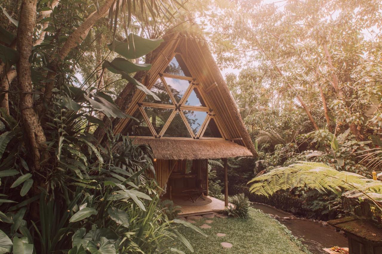 Hideout Eco Bamboo House Bali Villa Selat Exterior foto