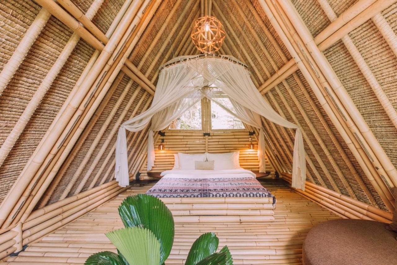 Hideout Eco Bamboo House Bali Villa Selat Exterior foto