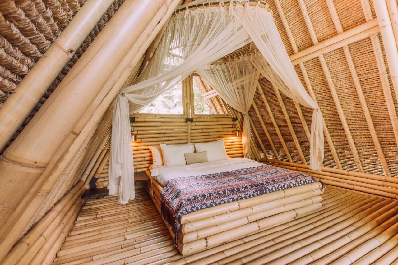 Hideout Eco Bamboo House Bali Villa Selat Exterior foto
