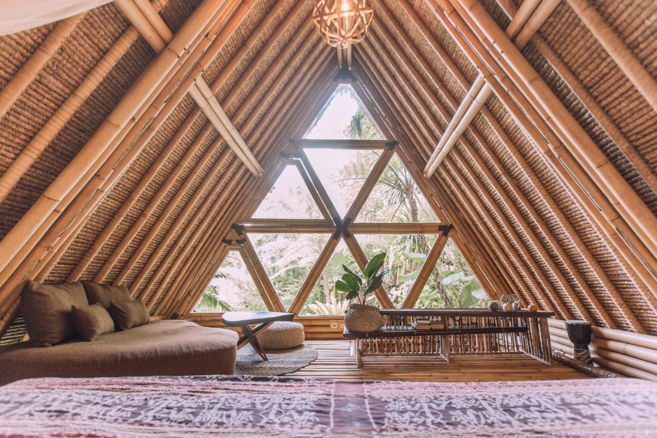Hideout Eco Bamboo House Bali Villa Selat Exterior foto