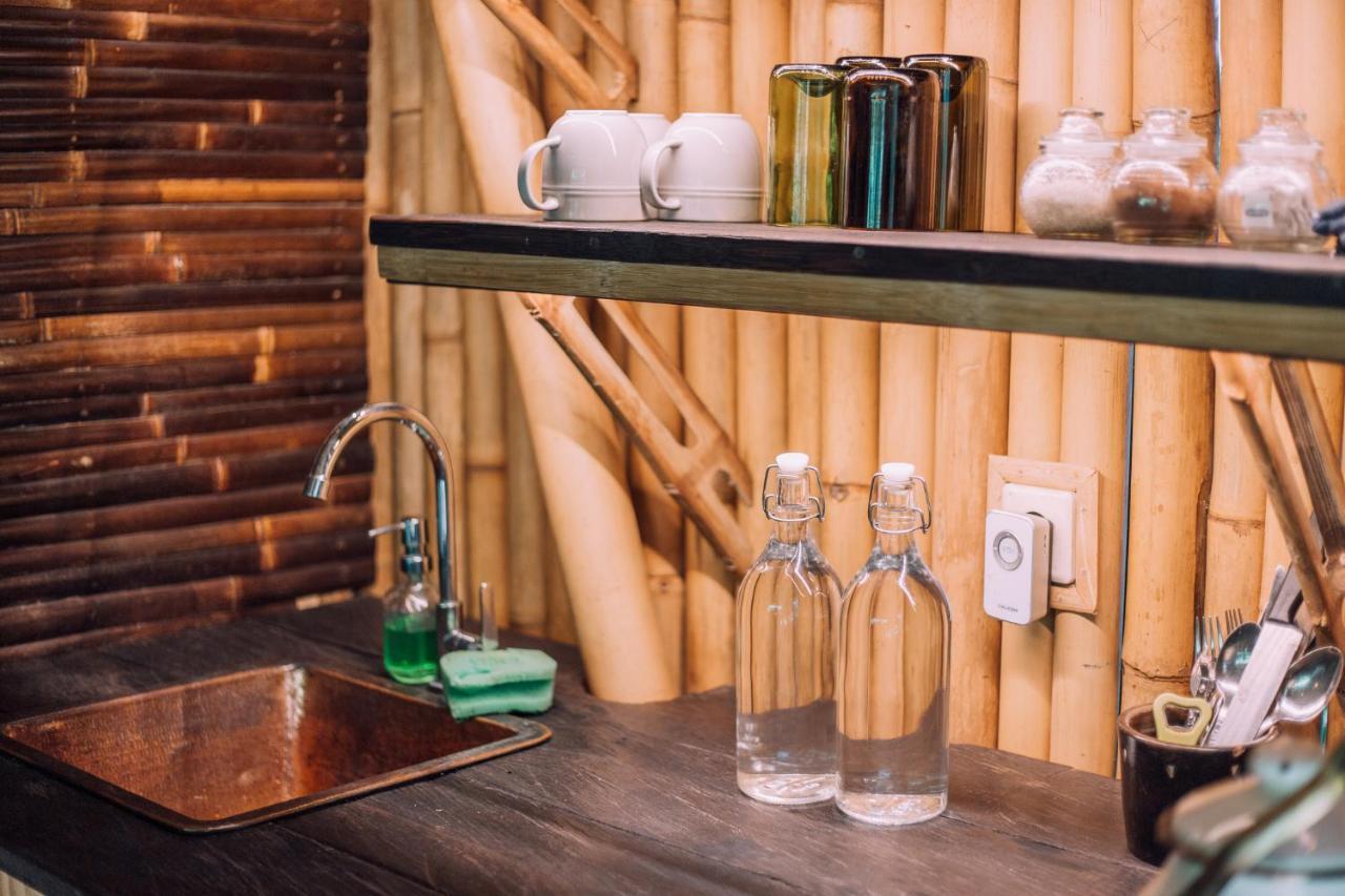 Hideout Eco Bamboo House Bali Villa Selat Exterior foto