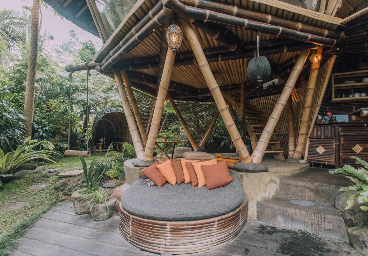 Hideout Eco Bamboo House Bali Villa Selat Exterior foto