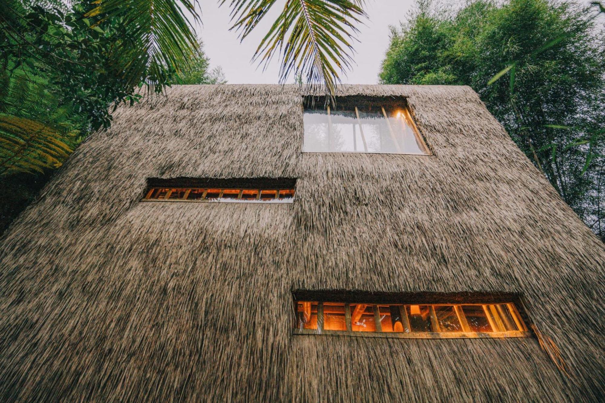 Hideout Eco Bamboo House Bali Villa Selat Exterior foto