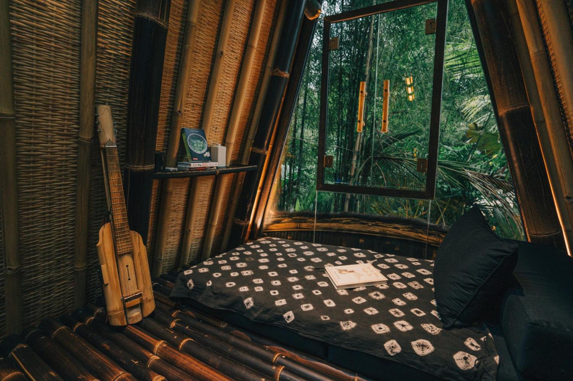 Hideout Eco Bamboo House Bali Villa Selat Exterior foto