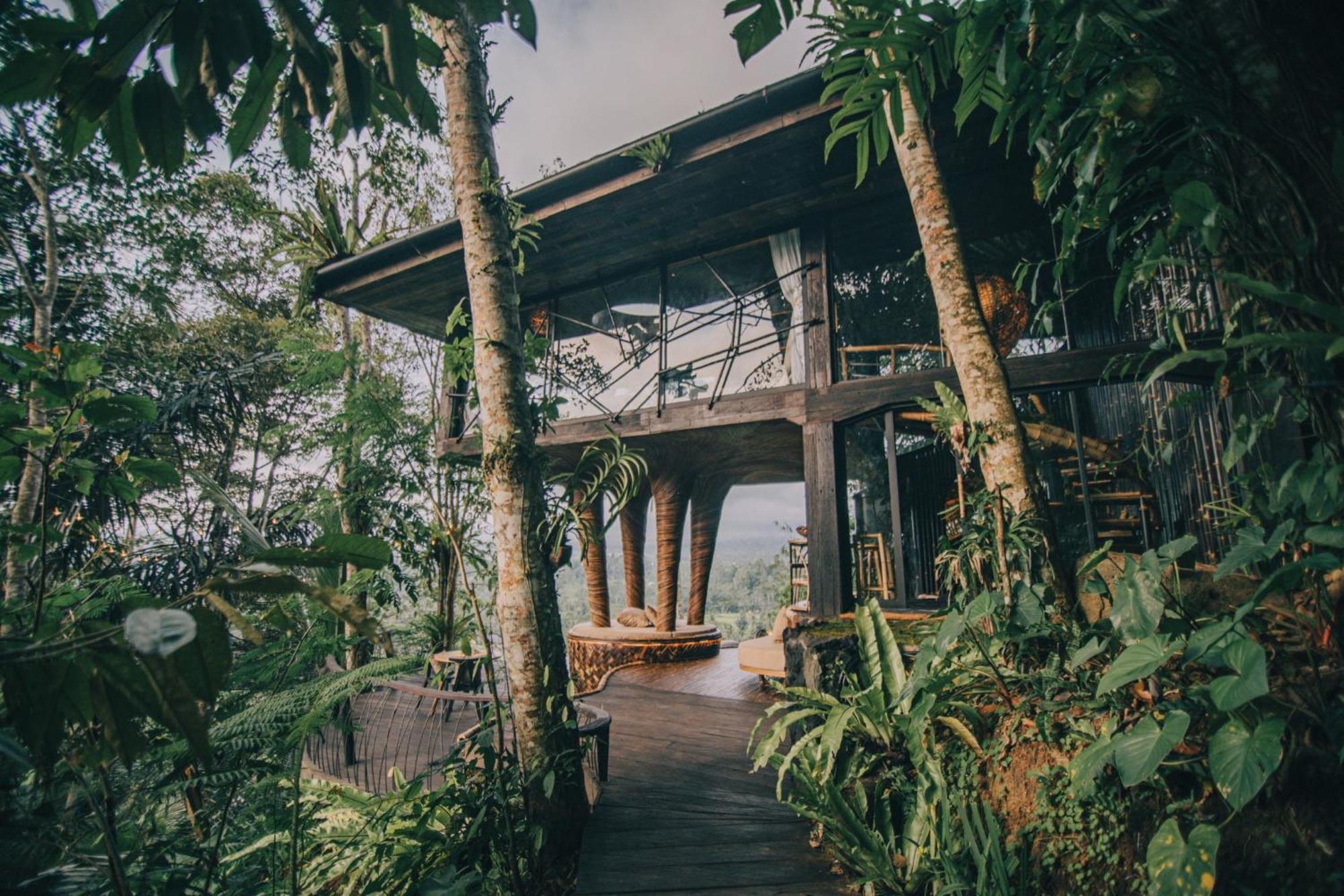 Hideout Eco Bamboo House Bali Villa Selat Cameră foto