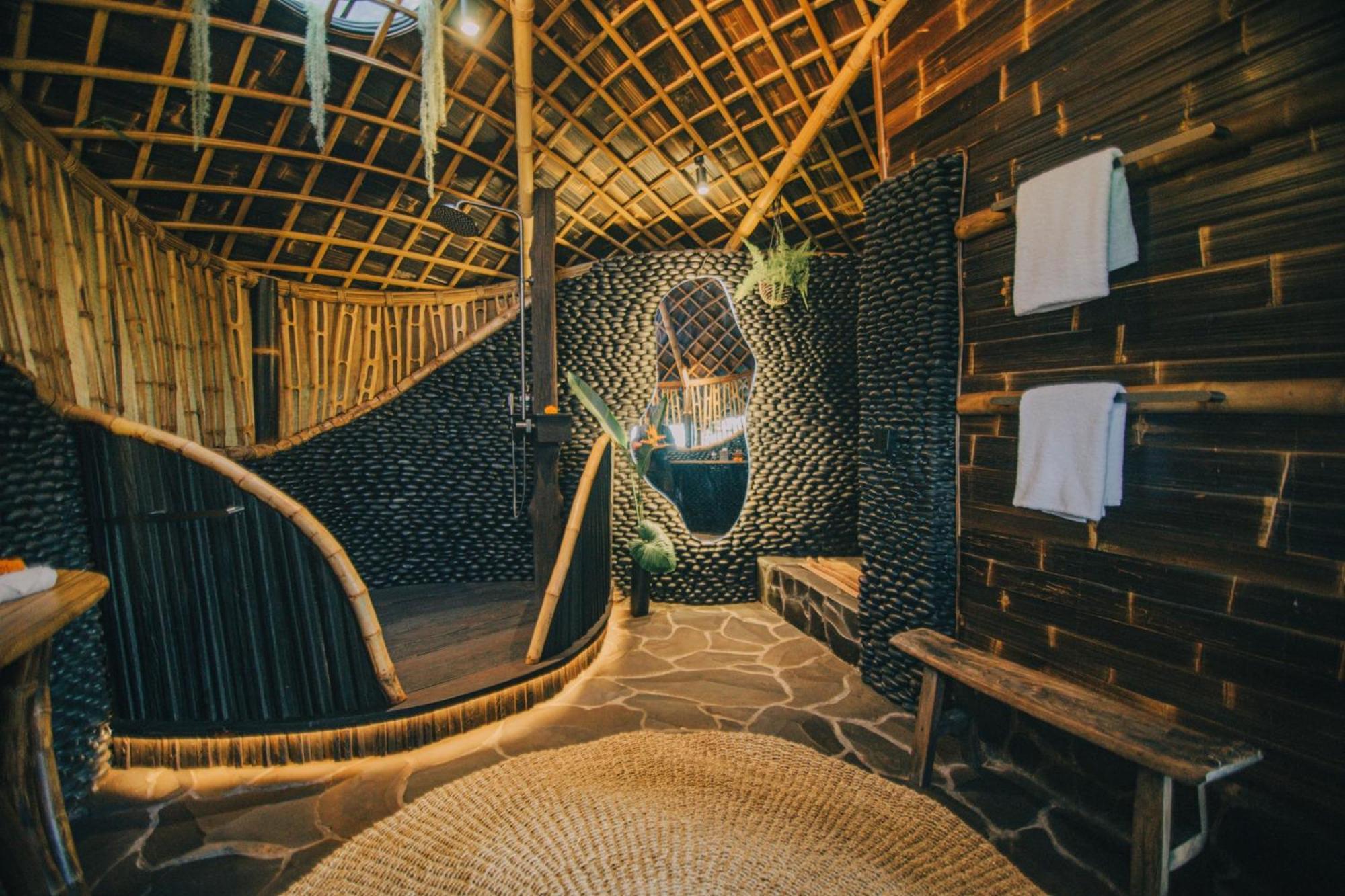 Hideout Eco Bamboo House Bali Villa Selat Cameră foto