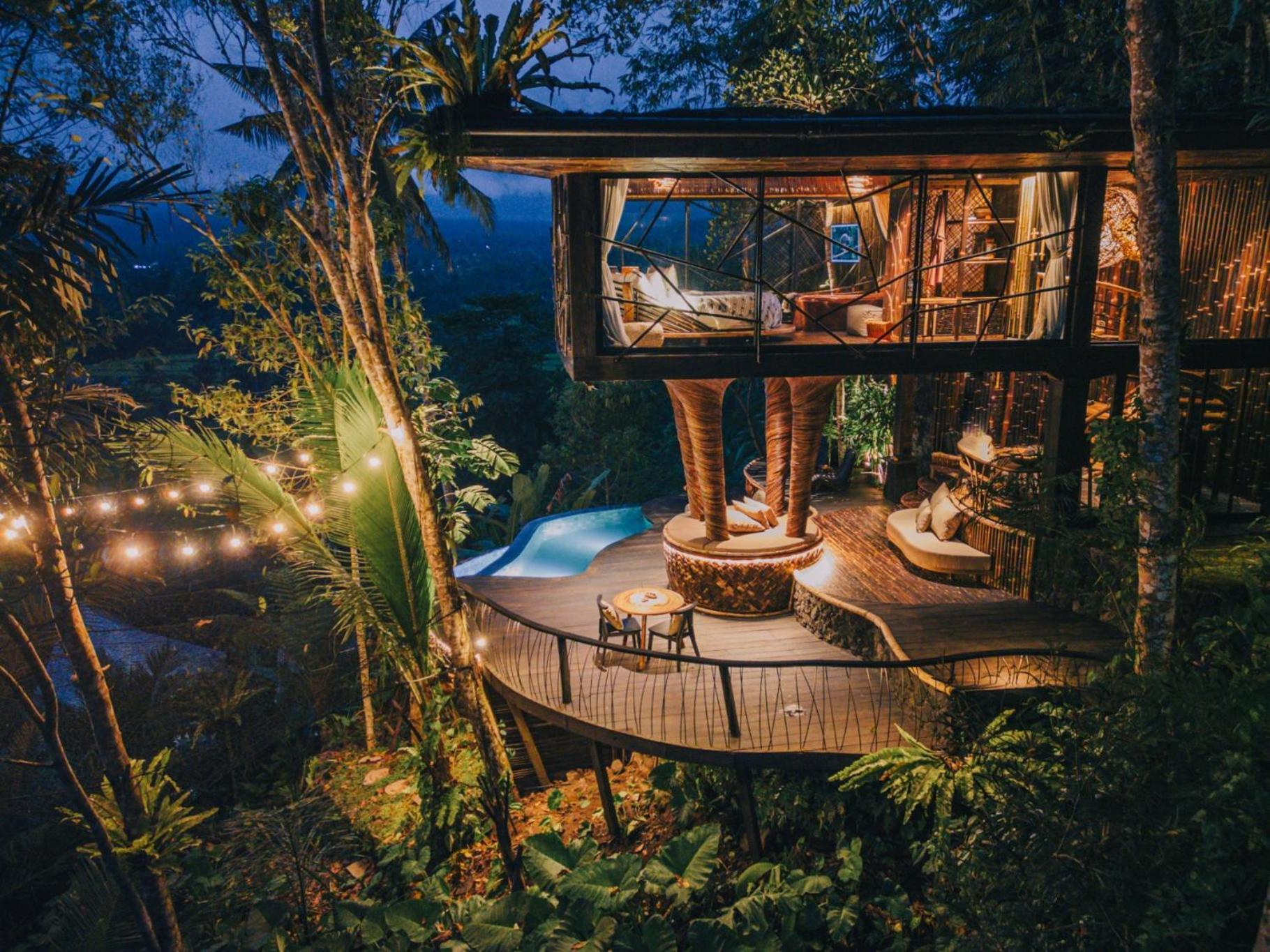 Hideout Eco Bamboo House Bali Villa Selat Exterior foto