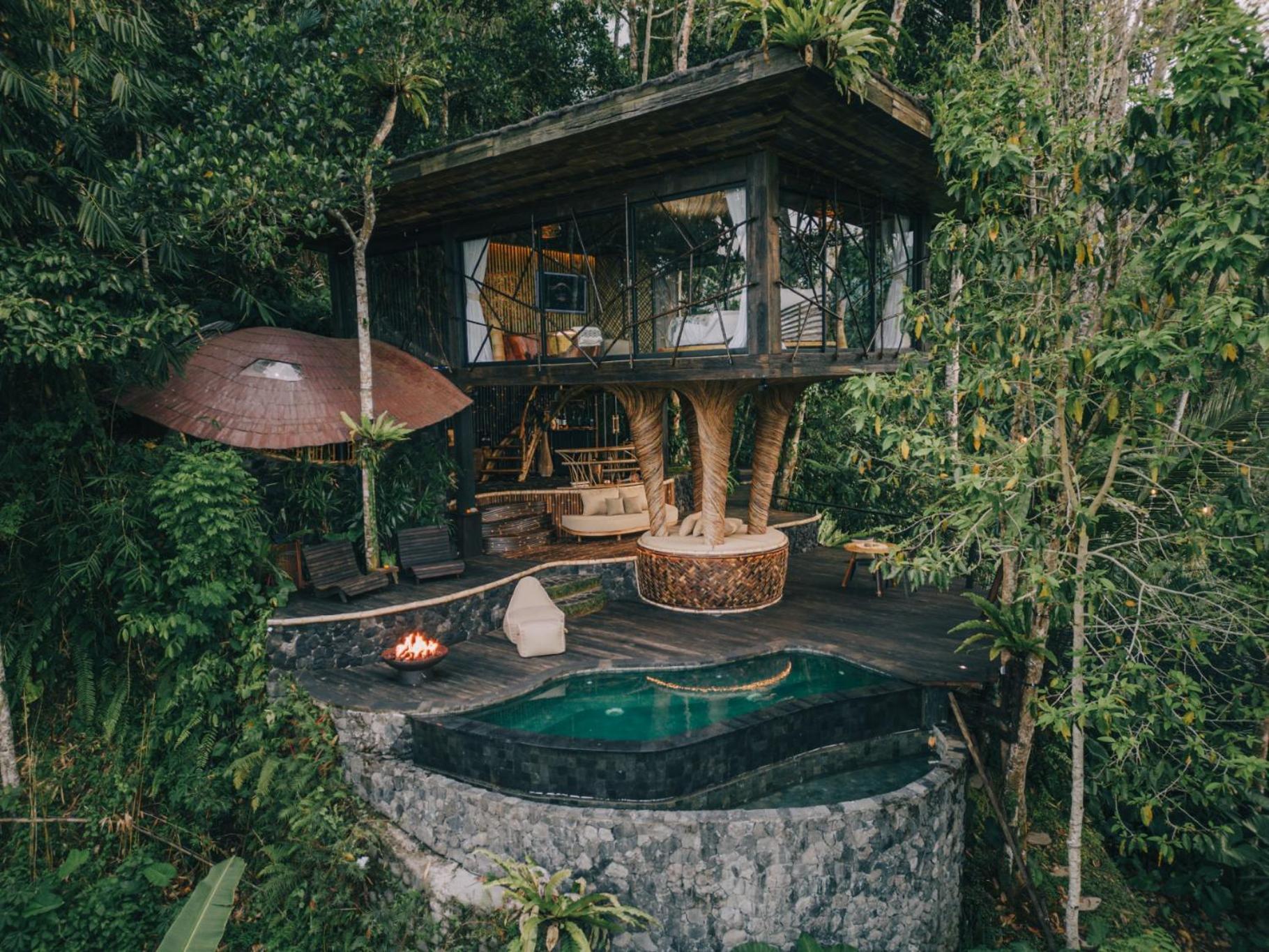 Hideout Eco Bamboo House Bali Villa Selat Cameră foto