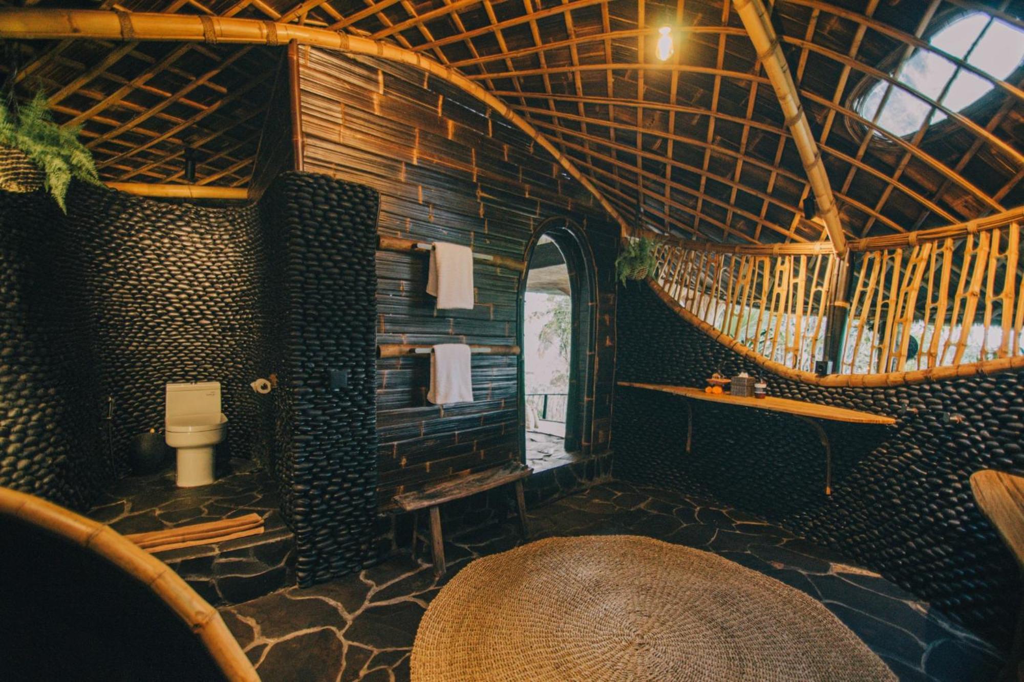Hideout Eco Bamboo House Bali Villa Selat Exterior foto