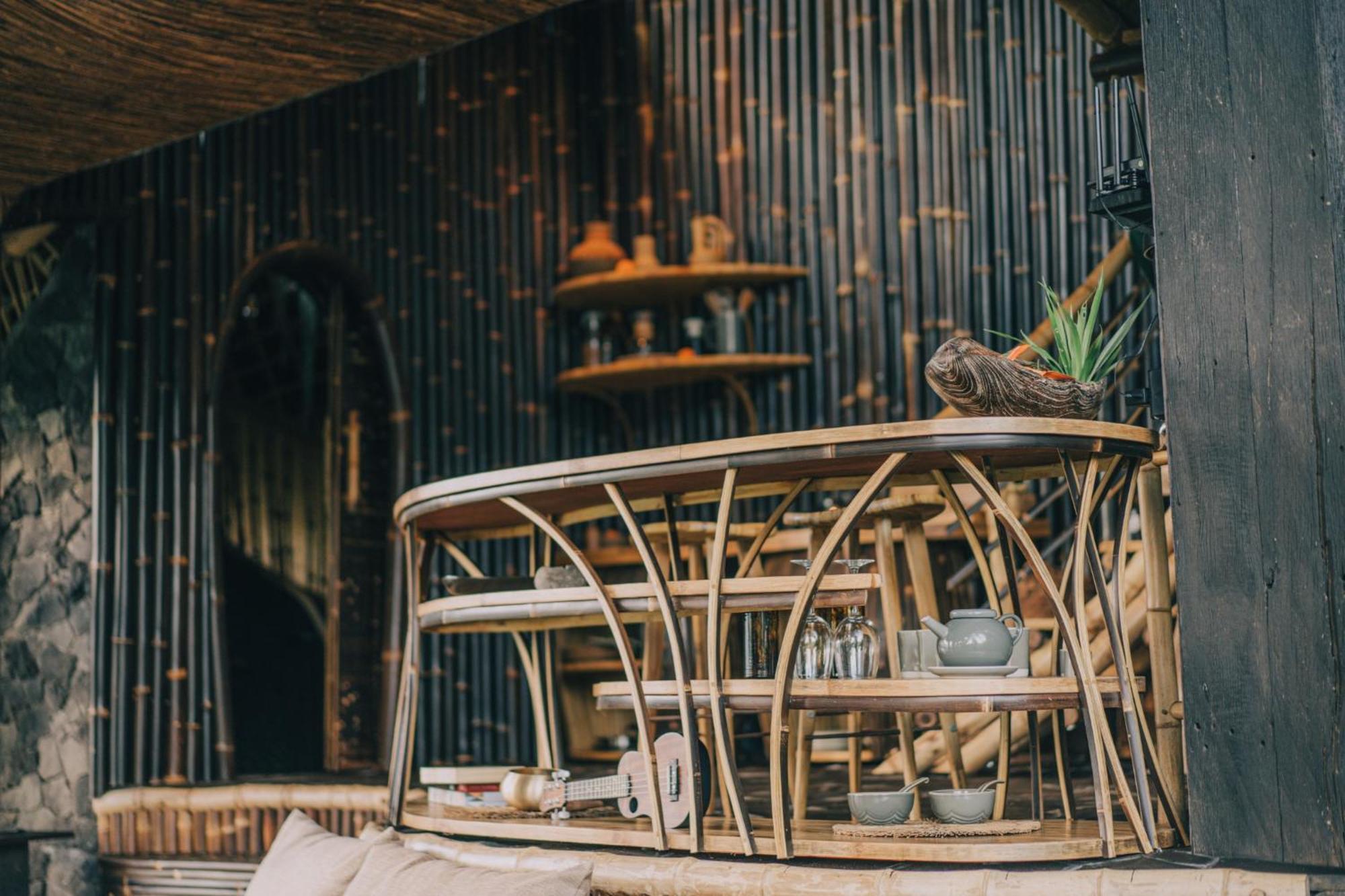 Hideout Eco Bamboo House Bali Villa Selat Cameră foto