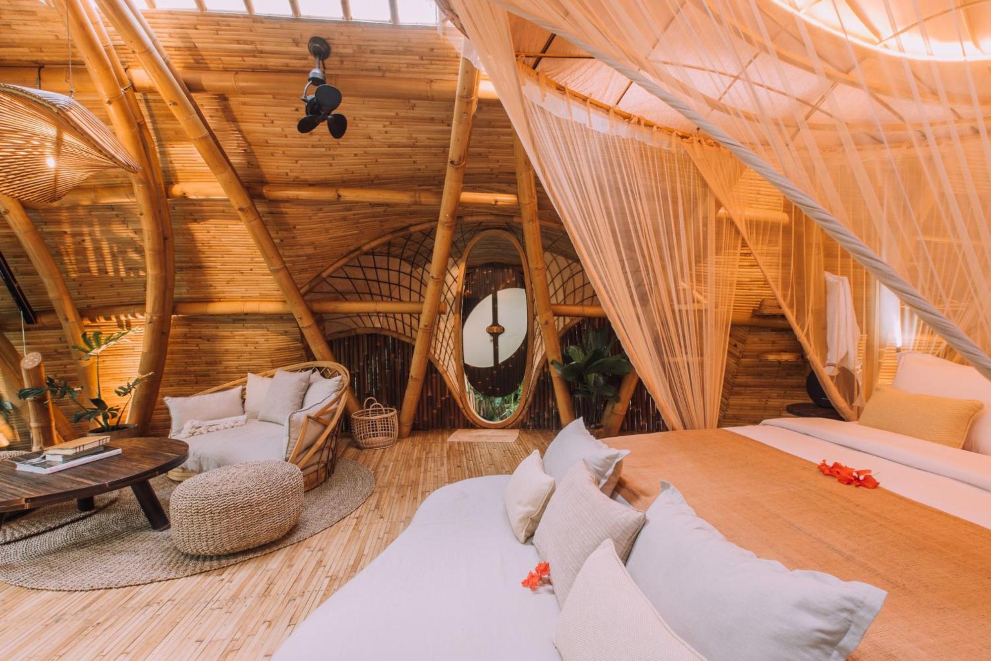 Hideout Eco Bamboo House Bali Villa Selat Cameră foto