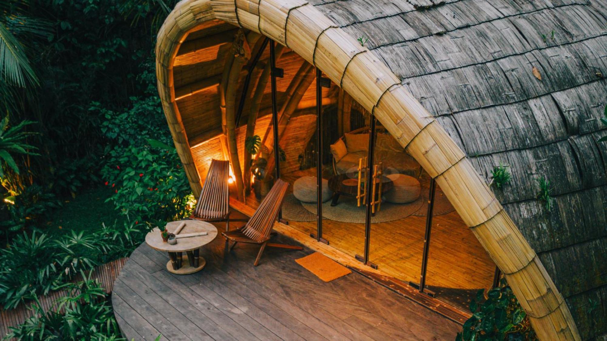 Hideout Eco Bamboo House Bali Villa Selat Cameră foto