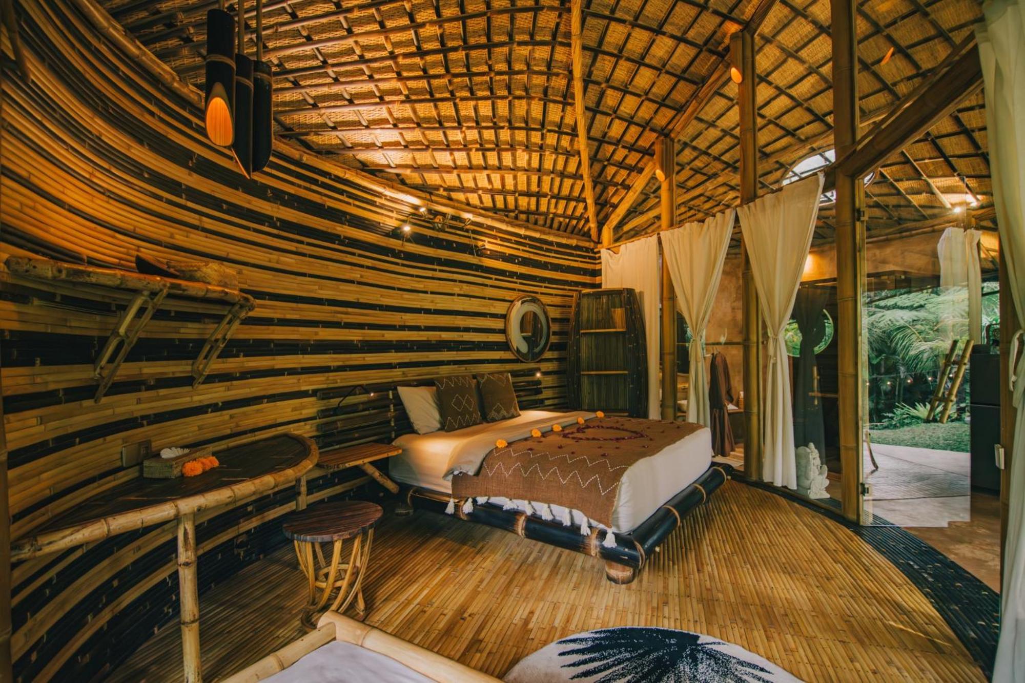 Hideout Eco Bamboo House Bali Villa Selat Cameră foto
