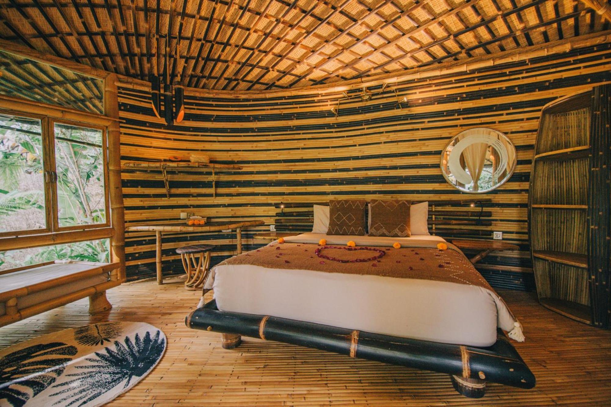 Hideout Eco Bamboo House Bali Villa Selat Cameră foto
