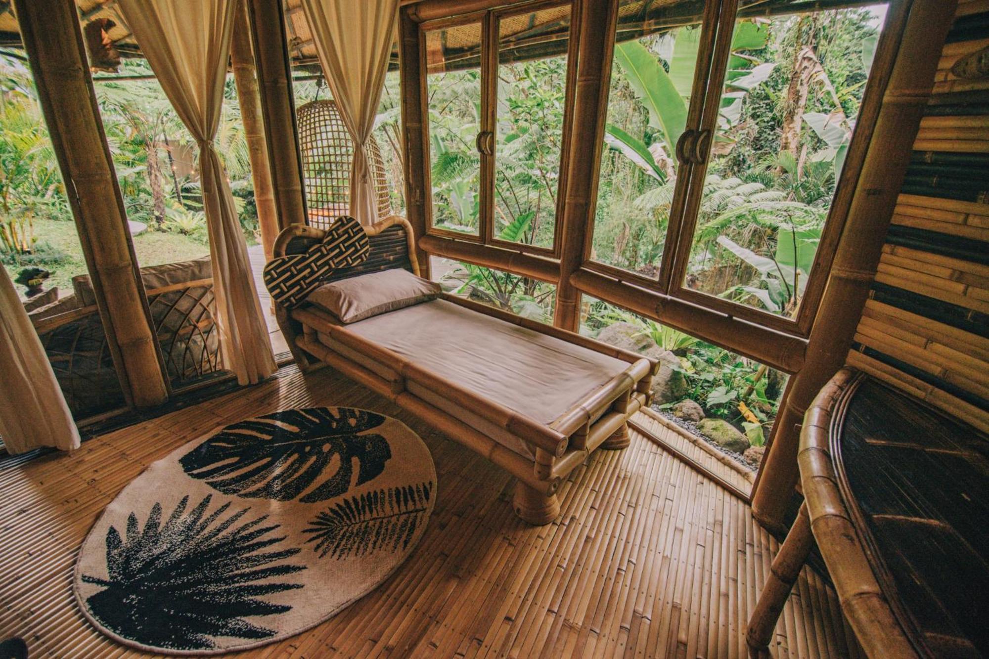 Hideout Eco Bamboo House Bali Villa Selat Cameră foto
