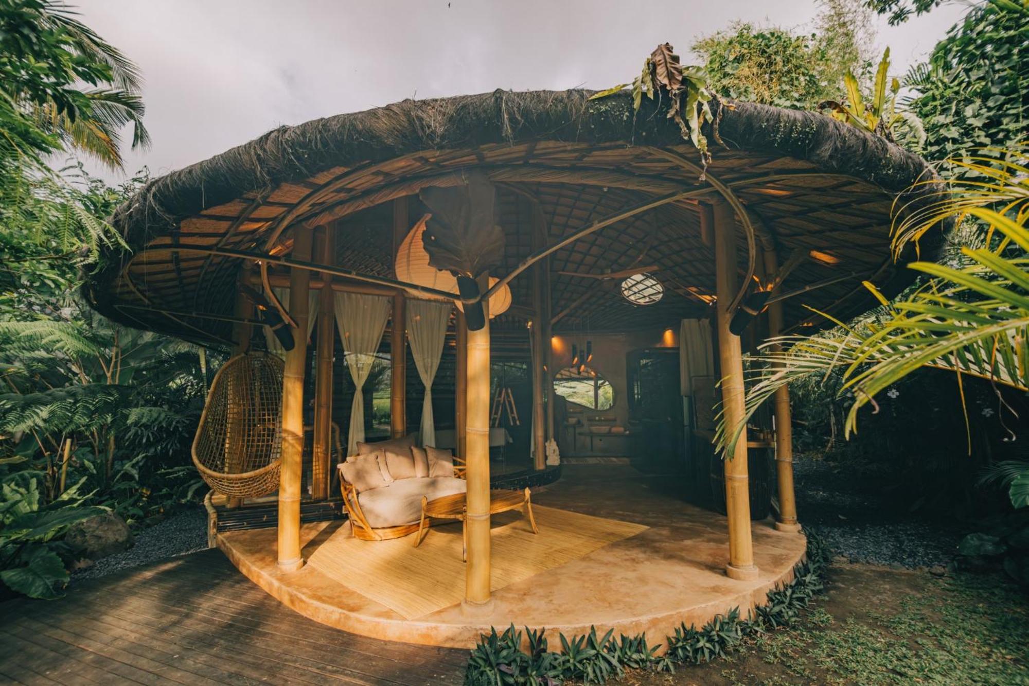 Hideout Eco Bamboo House Bali Villa Selat Cameră foto