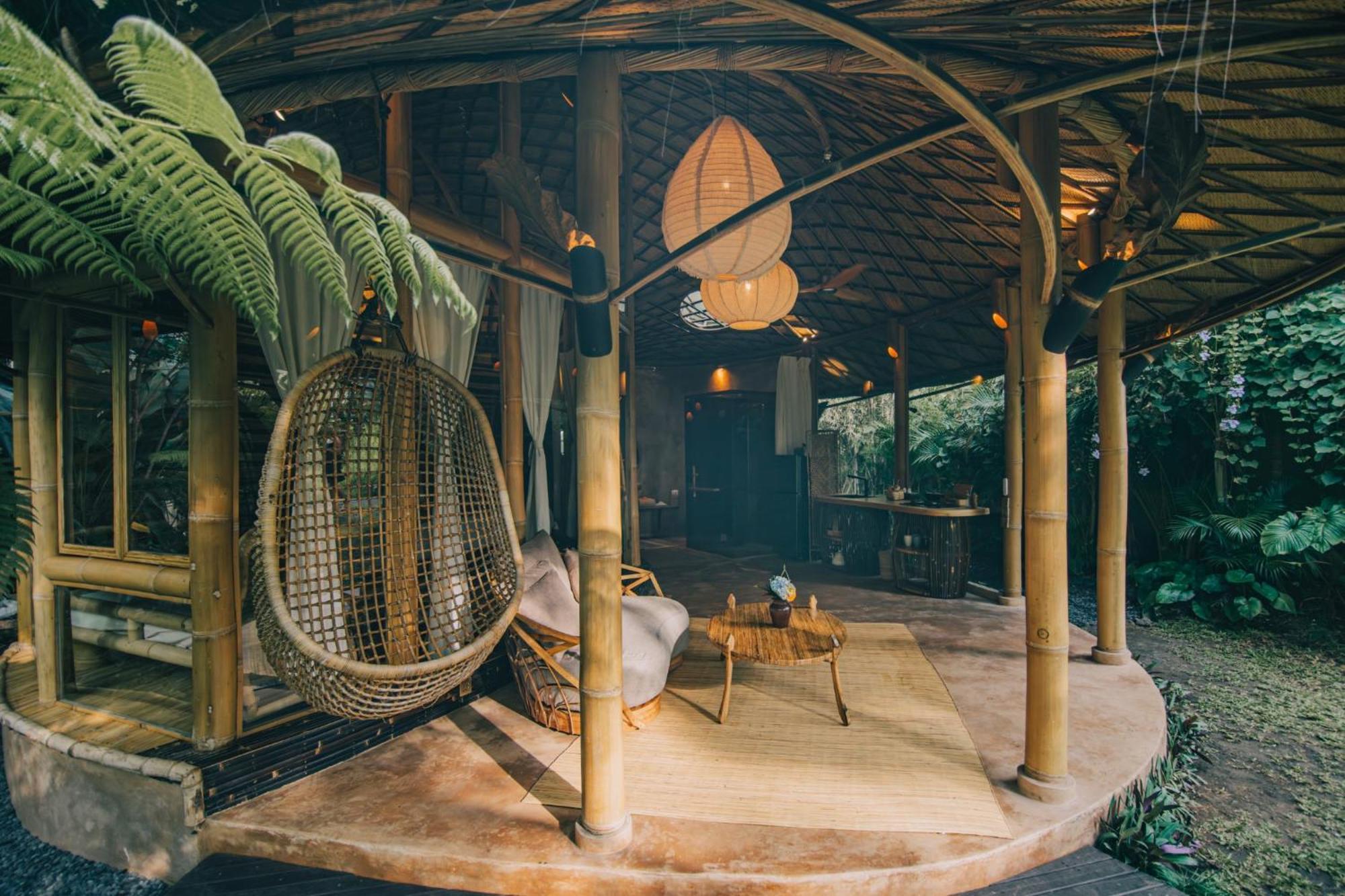 Hideout Eco Bamboo House Bali Villa Selat Cameră foto
