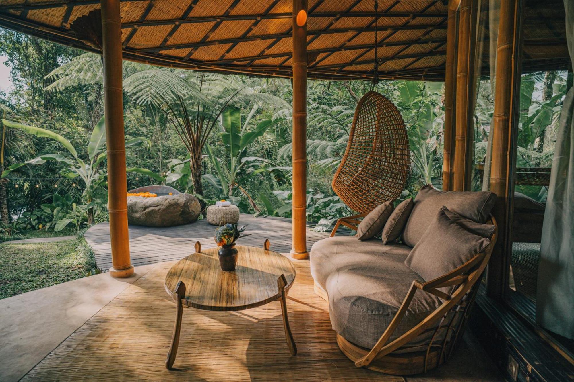 Hideout Eco Bamboo House Bali Villa Selat Cameră foto
